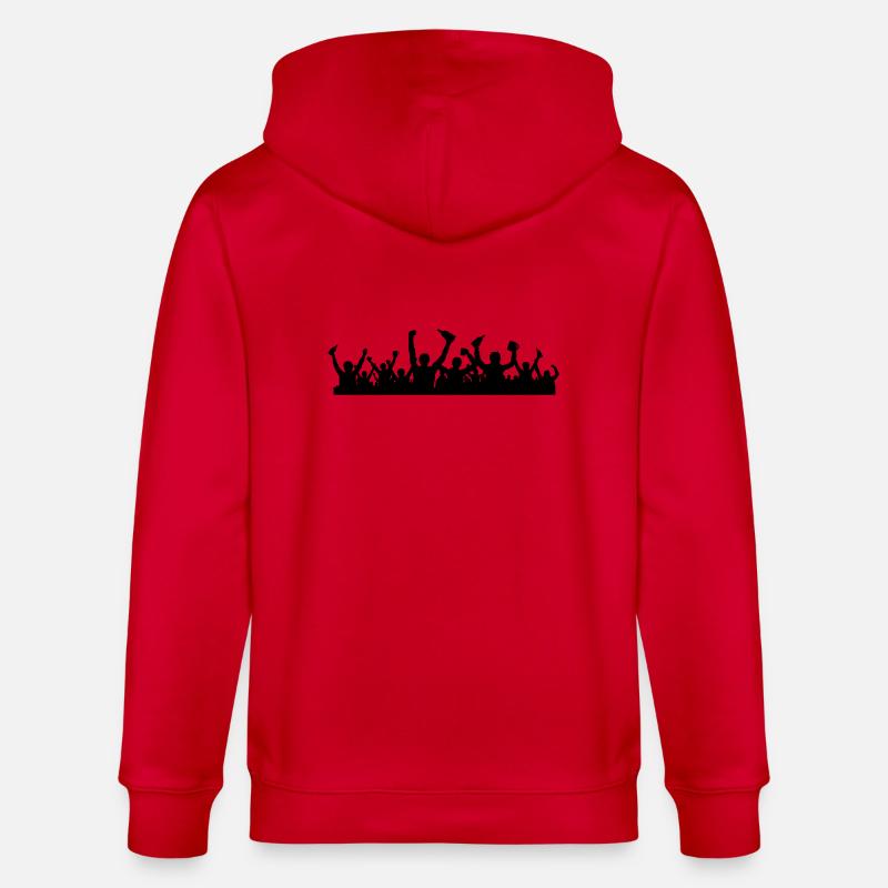 Menschen Jubel Bierflaschen - Stanley/Stella Unisex Bio-Kapuzenjacke CULTIVATOR  - Rot