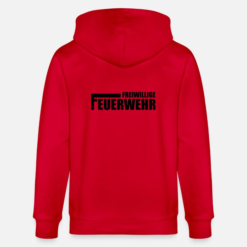 Feuerwehr - Stanley/Stella Unisex Bio-Kapuzenjacke CULTIVATOR - Rot