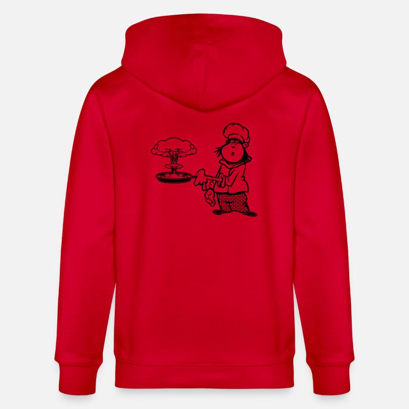 cuisinier drôle champignon de cuisson - Veste à capuche bio CULTIVATOR Stanley/Stella Unisexe - rouge