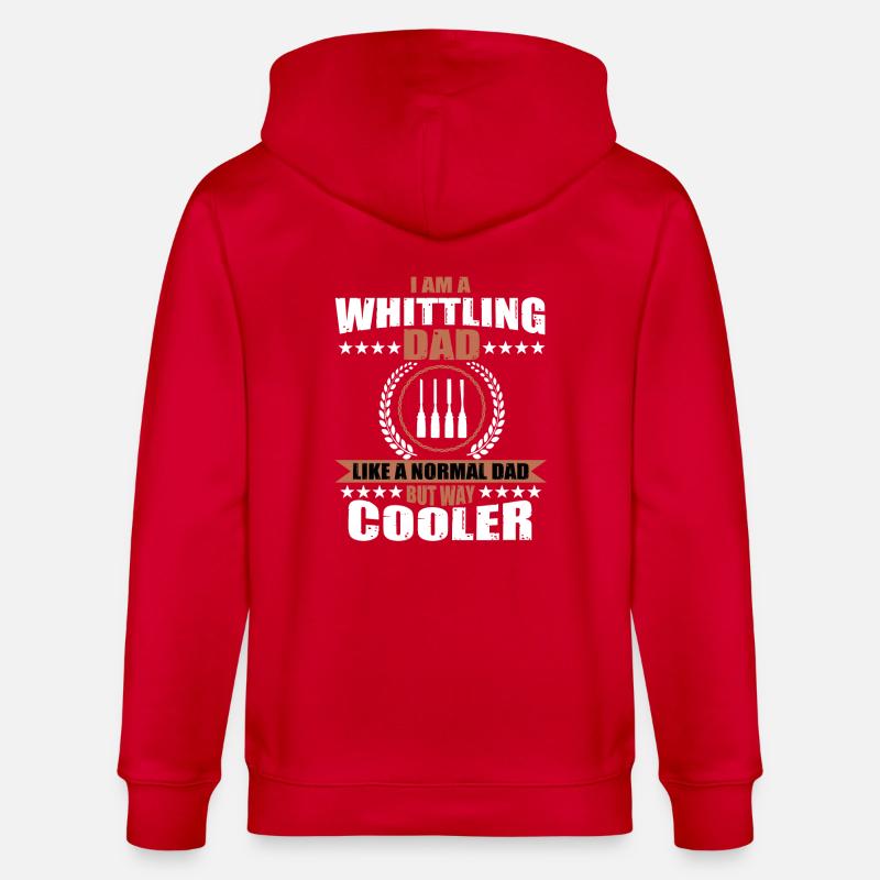 Schnitzender Papa - Stanley/Stella Unisex Bio-Kapuzenjacke CULTIVATOR  - Rot