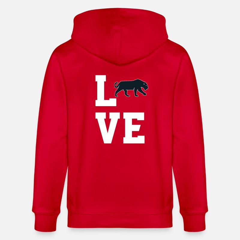 Chère Panthère Noire - Veste à capuche bio CULTIVATOR Stanley/Stella Unisexe - rouge
