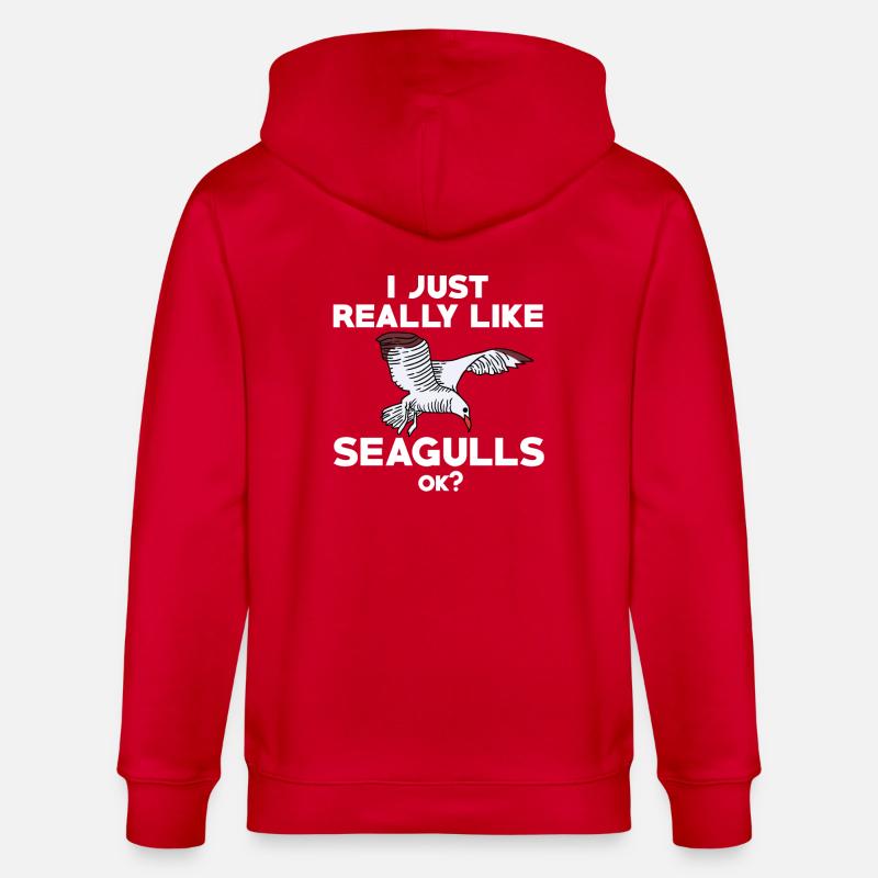 Drôle de mouette - Veste à capuche bio CULTIVATOR Stanley/Stella Unisexe - rouge