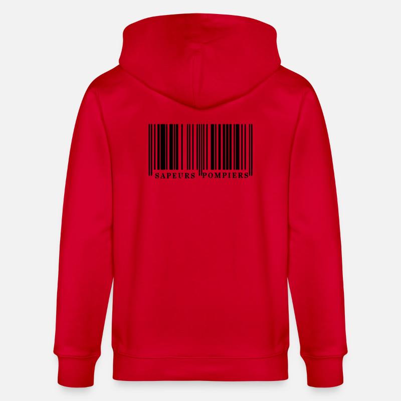 Barcode SP1 - Stanley/Stella Unisex Bio-Kapuzenjacke CULTIVATOR  - Rot