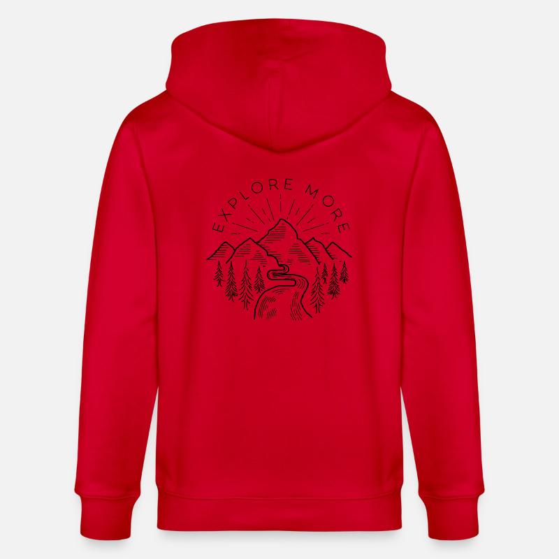 Explore more - Stanley/Stella Unisex Bio-Kapuzenjacke CULTIVATOR  - Rot