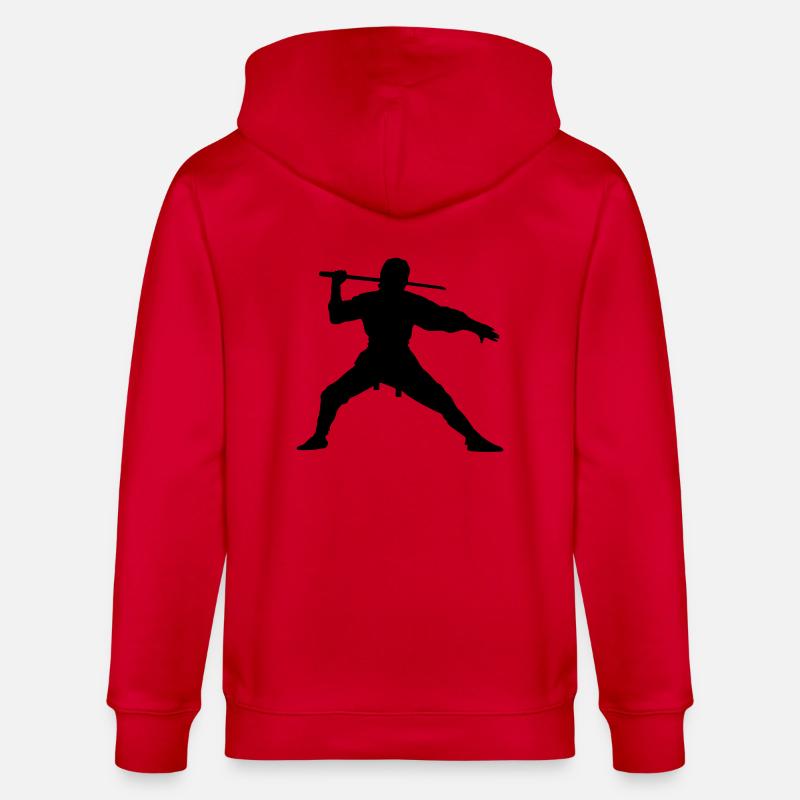 Ninja - Stanley/Stella Unisex Bio-Kapuzenjacke CULTIVATOR  - Rot