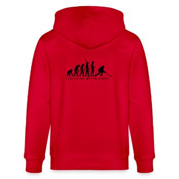 evolution_eishockey_b - Veste à capuche bio CULTIVATOR Stanley/Stella Unisexe - rouge - Dos - Anna (173cm)