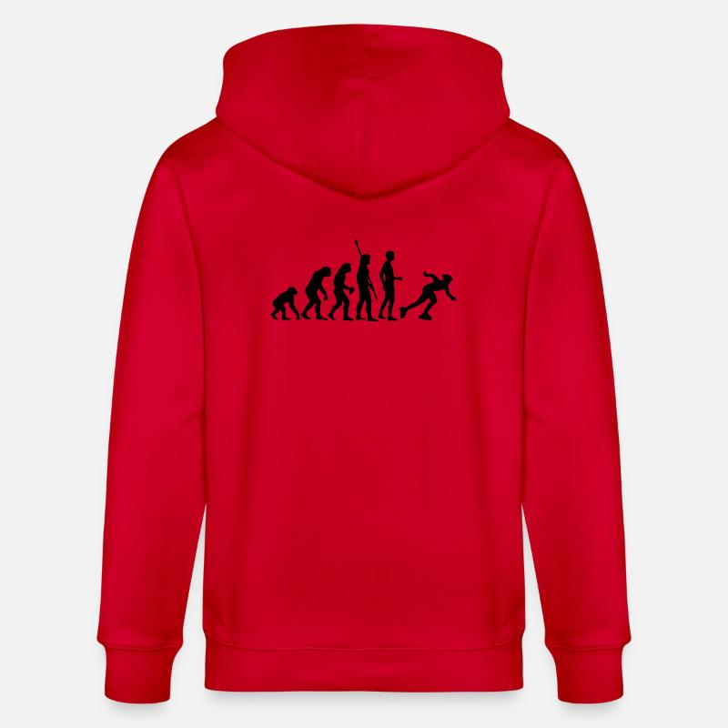 evolution_inliner - Stanley/Stella Unisex Bio-Kapuzenjacke CULTIVATOR  - Rot