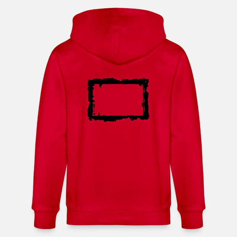 frame_4_vec_1 fr - Veste à capuche bio CULTIVATOR Stanley/Stella Unisexe - rouge