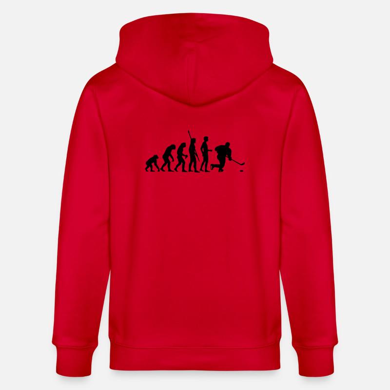 evolution_eishockey_b - Veste à capuche bio CULTIVATOR Stanley/Stella Unisexe - rouge