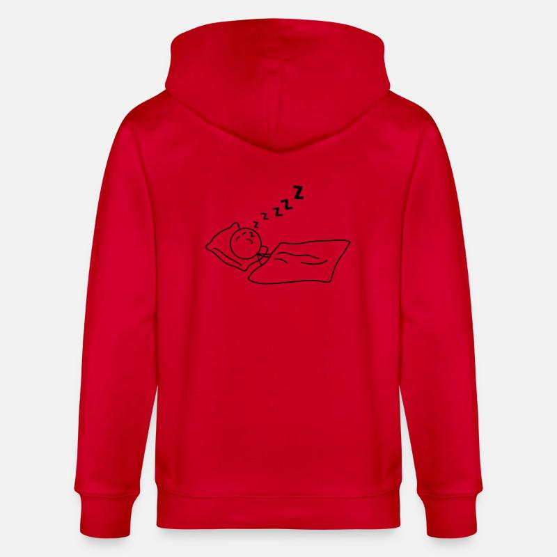 Sleeping - Veste à capuche bio CULTIVATOR Stanley/Stella Unisexe - rouge