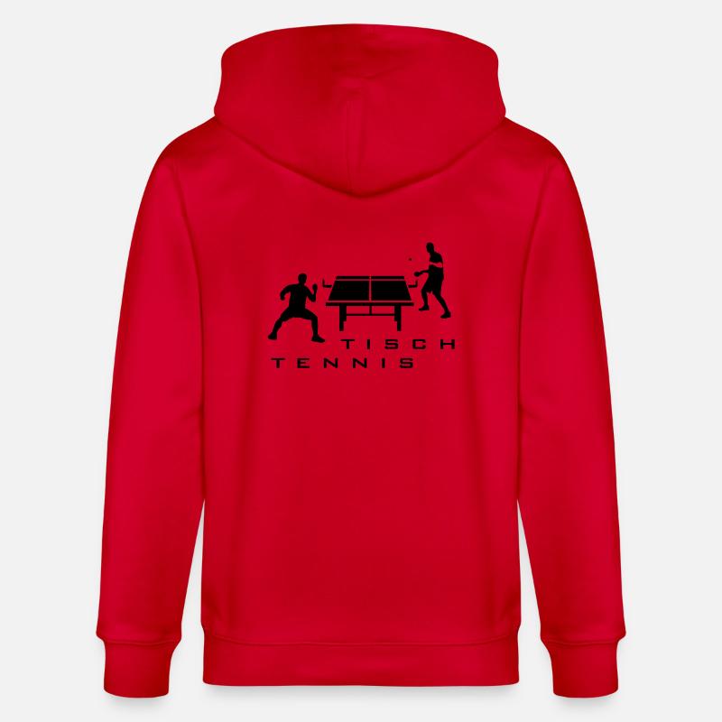 table_tennis_052012_h_1c - Stanley/Stella Unisex Bio-Kapuzenjacke CULTIVATOR  - Rot