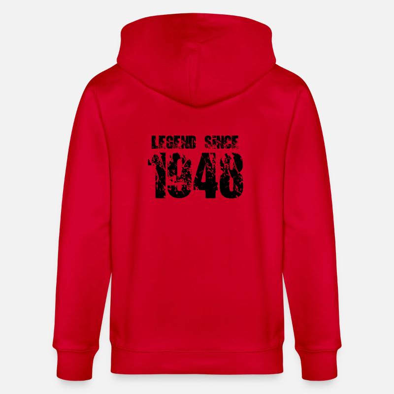 Légende depuis 1948 - Veste à capuche bio CULTIVATOR Stanley/Stella Unisexe - rouge