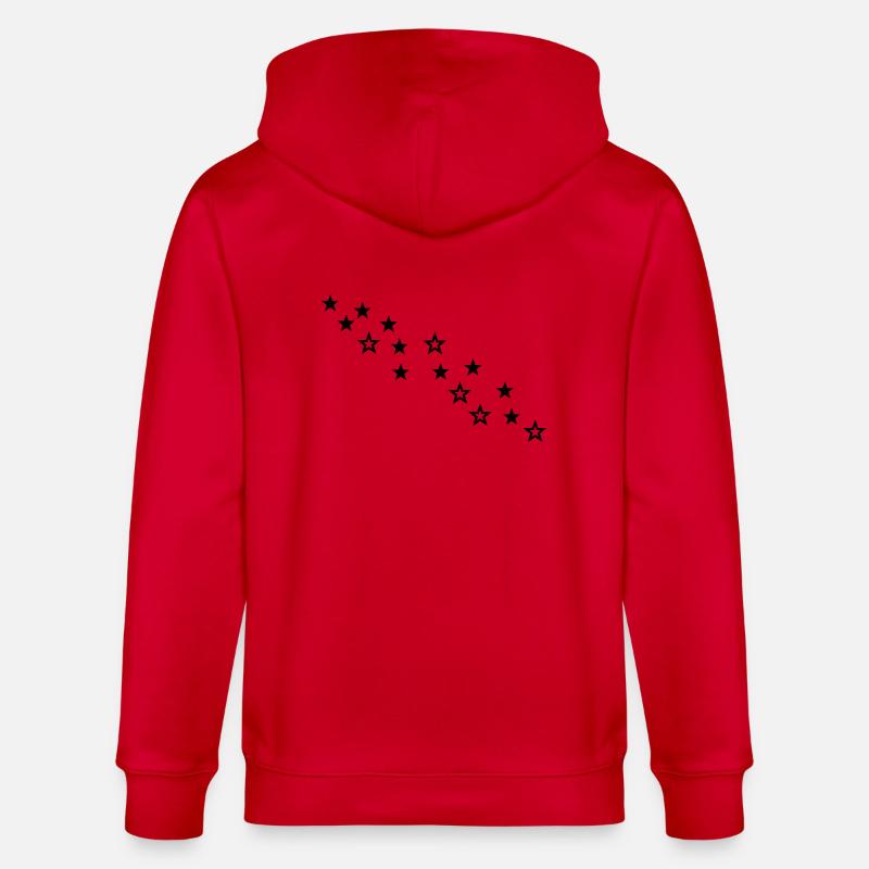 sterne - Stanley/Stella Unisex Bio-Kapuzenjacke CULTIVATOR  - Rot