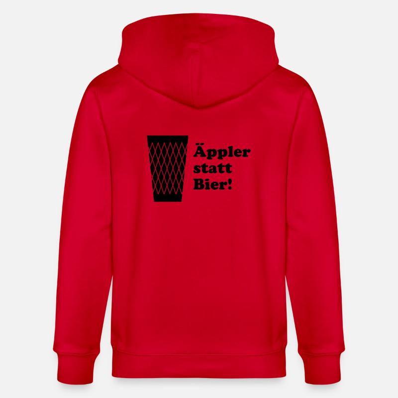 Äppler statt Bier - Stanley/Stella Unisex Bio-Kapuzenjacke CULTIVATOR - Rot