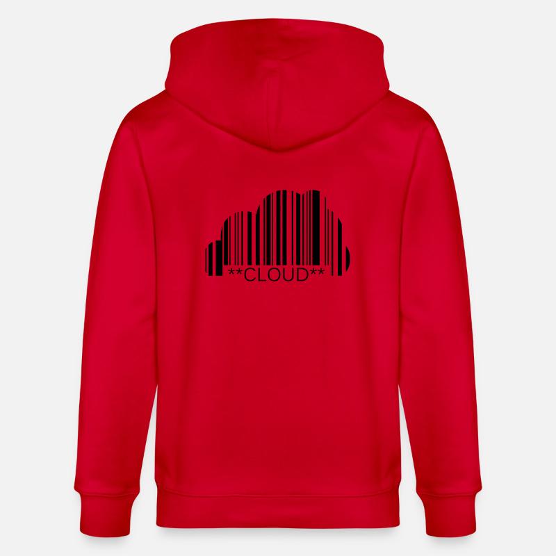 VapeCode Cloud - Stanley/Stella Unisex Bio-Kapuzenjacke CULTIVATOR  - Rot