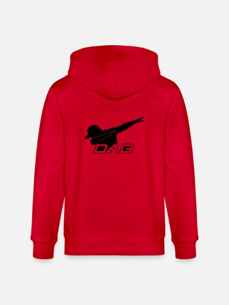 DAB black style - Stanley/Stella Unisex Bio-Kapuzenjacke CULTIVATOR  - Rot