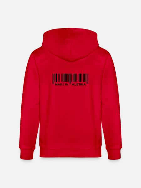 Made in Austria / Austria - Stanley/Stella CULTIVATOR  Unisex Organic Hooded Jacket - red