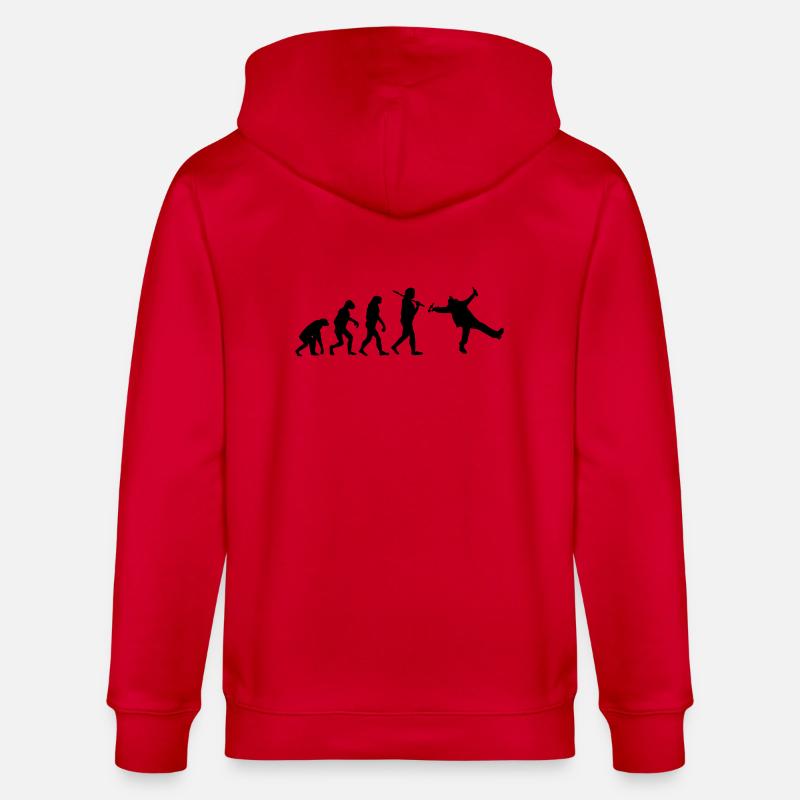 Evolution : Drunk - Stanley/Stella Unisex Bio-Kapuzenjacke CULTIVATOR  - Rot