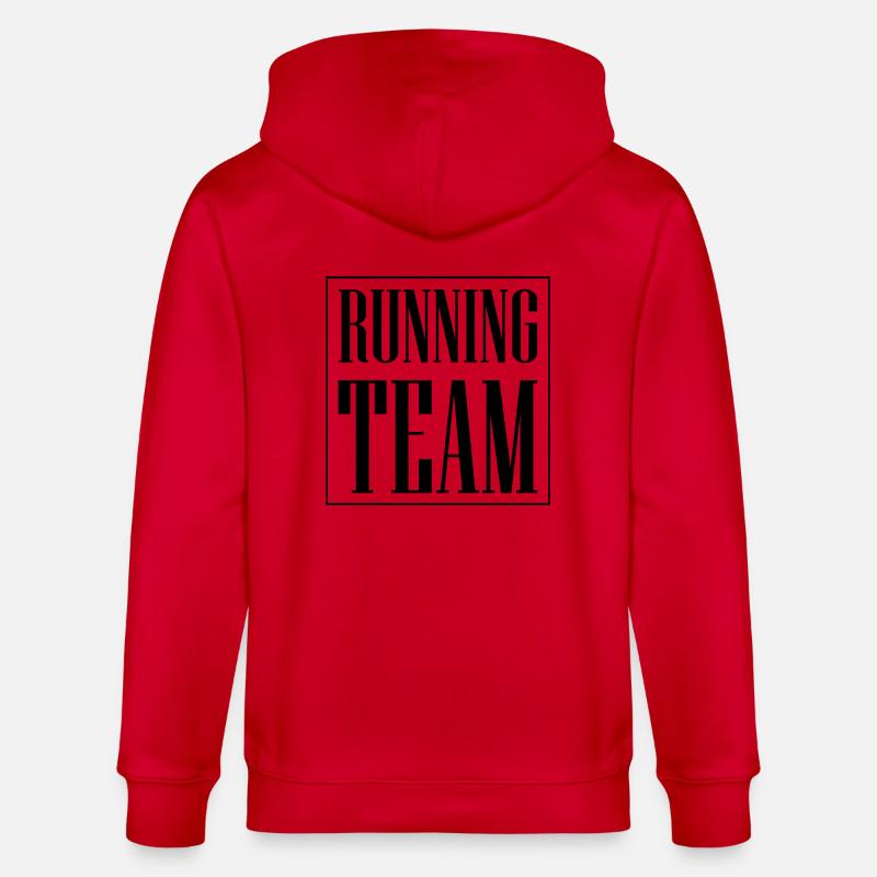 Équipe de course - Veste à capuche bio CULTIVATOR Stanley/Stella Unisexe - rouge