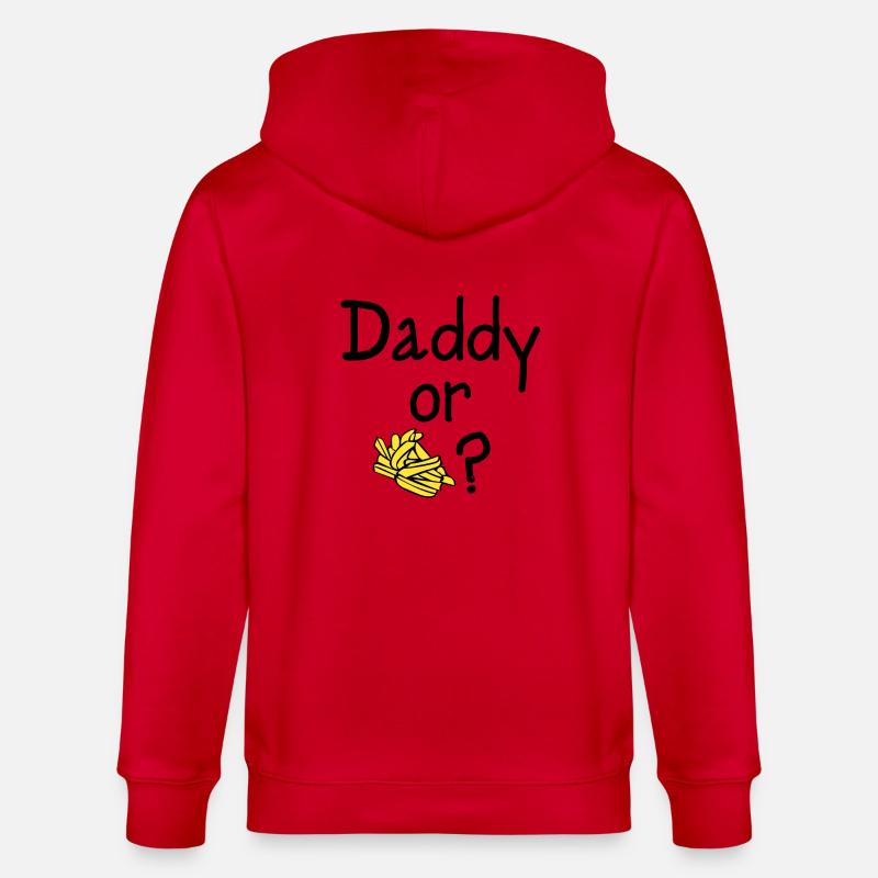 Daddy oder Chips? - Stanley/Stella Unisex Bio-Kapuzenjacke CULTIVATOR  - Rot
