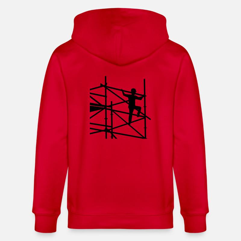 Monteur d'échafaudages - Veste à capuche bio CULTIVATOR Stanley/Stella Unisexe - rouge