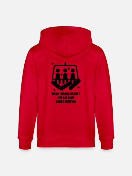 snowboard - Stanley/Stella CULTIVATOR  Unisex Organic Hooded Jacket - red