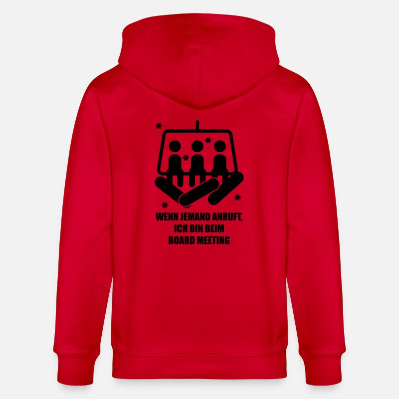 Snowboard - Stanley/Stella Unisex Bio-Kapuzenjacke CULTIVATOR  - Rot