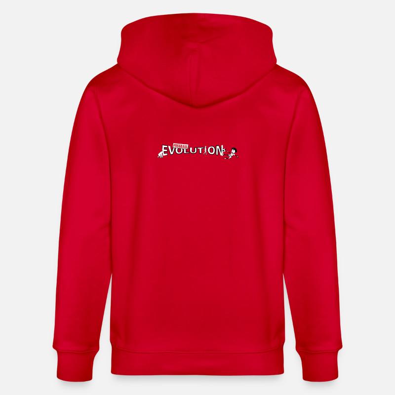 Football Evolution | Evolution Design - Stanley/Stella CULTIVATOR  Unisex Organic Hooded Jacket - red