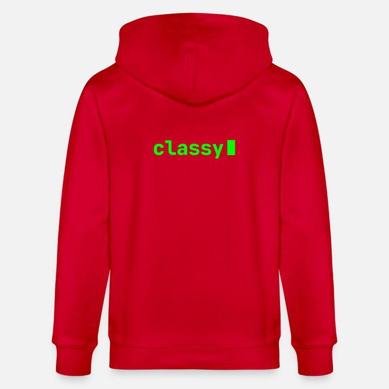 classy | Developer mood - Stanley/Stella CULTIVATOR Unisex Organic Hooded Jacket - red