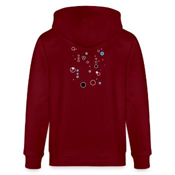 bulles - Veste à capuche bio CULTIVATOR Stanley/Stella Unisexe - bordeaux - Dos - Anna (173cm)