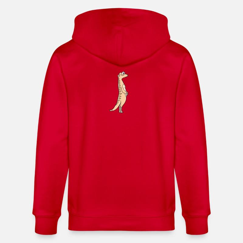 Erdmännchen - Stanley/Stella Unisex Bio-Kapuzenjacke CULTIVATOR  - Rot
