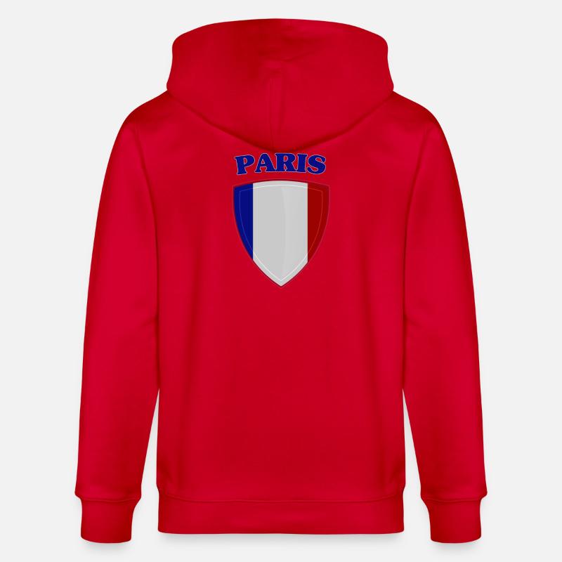 Paris (Paris) - Veste à capuche bio CULTIVATOR Stanley/Stella Unisexe - rouge
