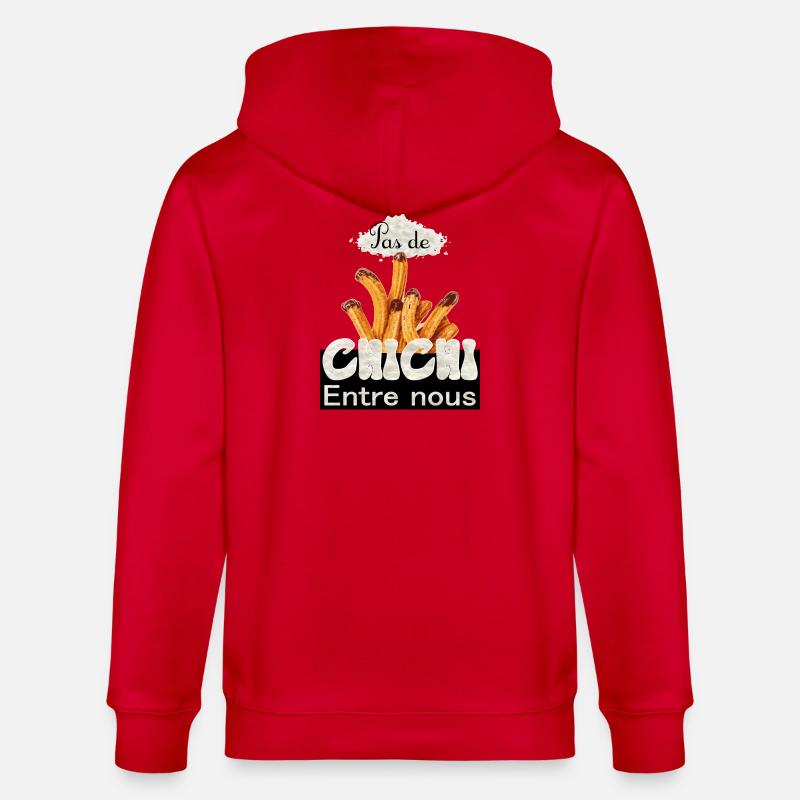 Pas de chichi entre nous - Veste à capuche bio CULTIVATOR Stanley/Stella Unisexe - rouge