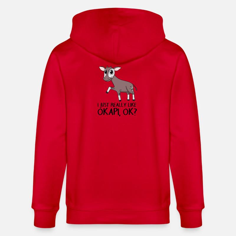 Okapi - Stanley/Stella Unisex Bio-Kapuzenjacke CULTIVATOR  - Rot