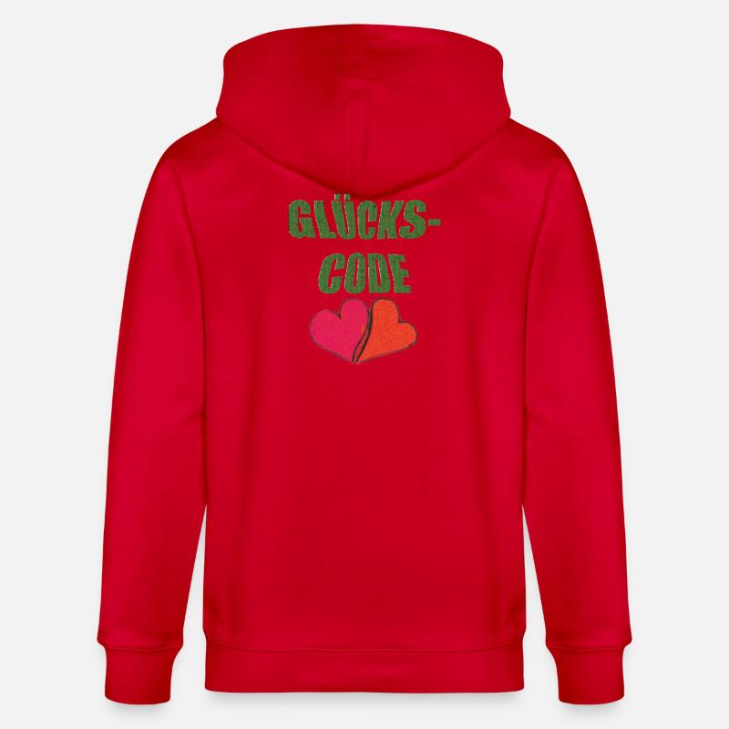 glückscode - Stanley/Stella Unisex Bio-Kapuzenjacke CULTIVATOR  - Rot