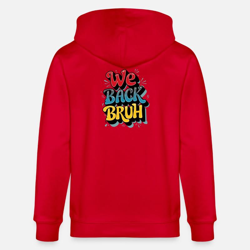 Conception de texte rétro joyeuse - Veste à capuche bio CULTIVATOR Stanley/Stella Unisexe - rouge