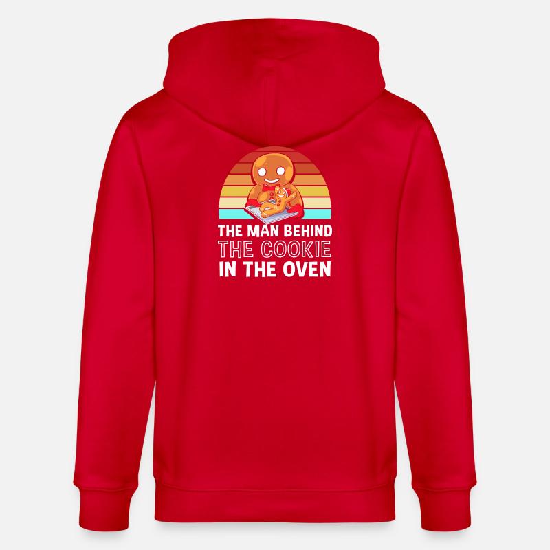 Werdender Papa werdende Väter - Stanley/Stella Unisex Bio-Kapuzenjacke CULTIVATOR  - Rot