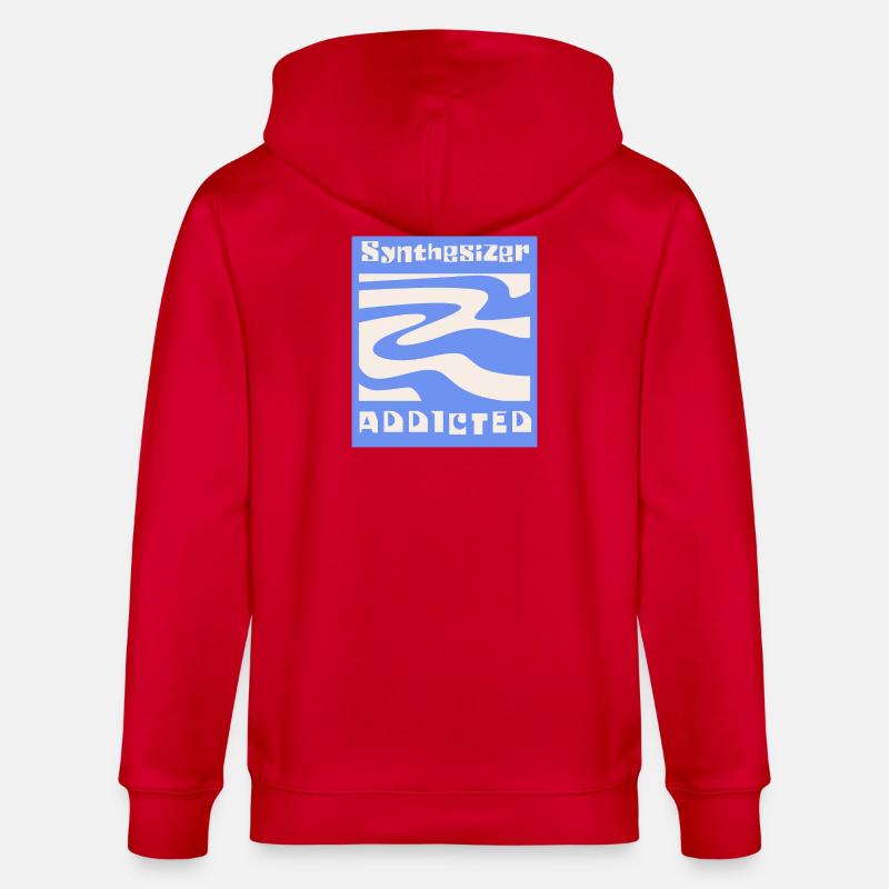 Synthesizer addicted Synth Modular - Stanley/Stella Unisex Bio-Kapuzenjacke CULTIVATOR  - Rot