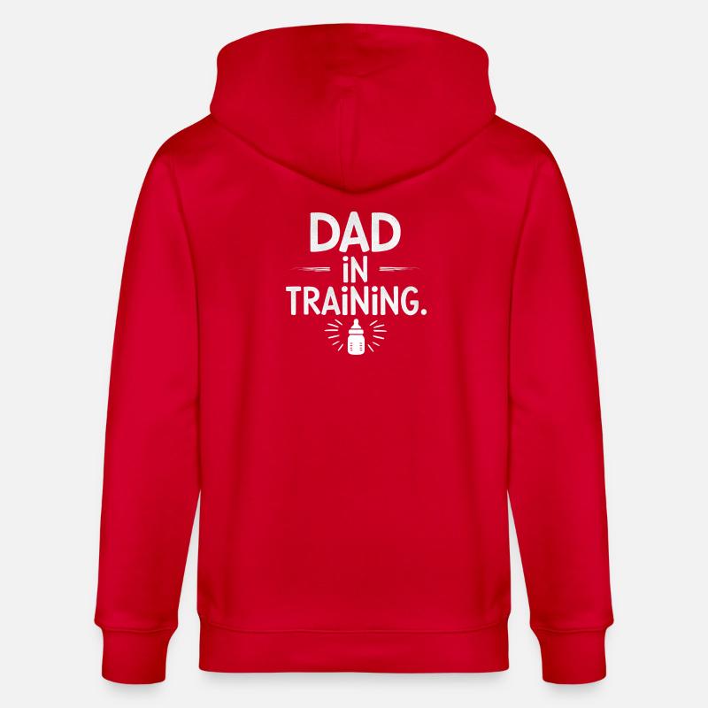 DAD IN TRAINING - Stanley/Stella Unisex Bio-Kapuzenjacke CULTIVATOR - Rot