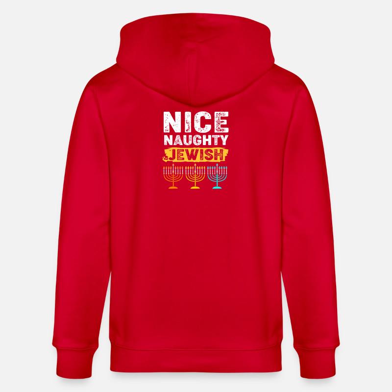 Hanoukka Hanoukka Hanoukka - Veste à capuche bio CULTIVATOR Stanley/Stella Unisexe - rouge