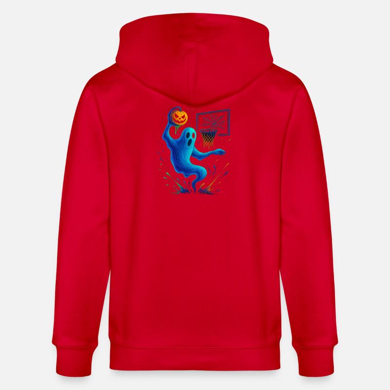 Halloween Ghost Dunk Kürbis Sneaker - Stanley/Stella Unisex Bio-Kapuzenjacke CULTIVATOR - Rot