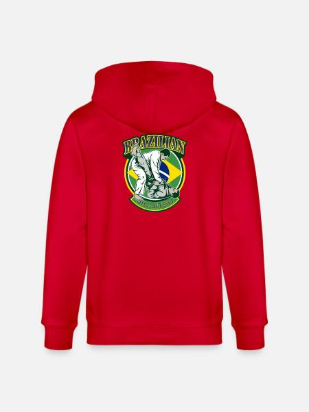 Brasilianische Jiu-Jitsu-Kampfkünste - Stanley/Stella Unisex Bio-Kapuzenjacke CULTIVATOR  - Rot