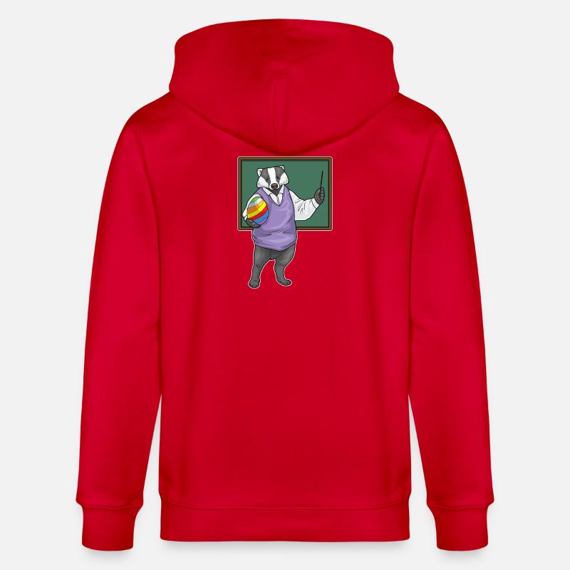Badger Enseignant de Pâques - Veste à capuche bio CULTIVATOR Stanley/Stella Unisexe - rouge