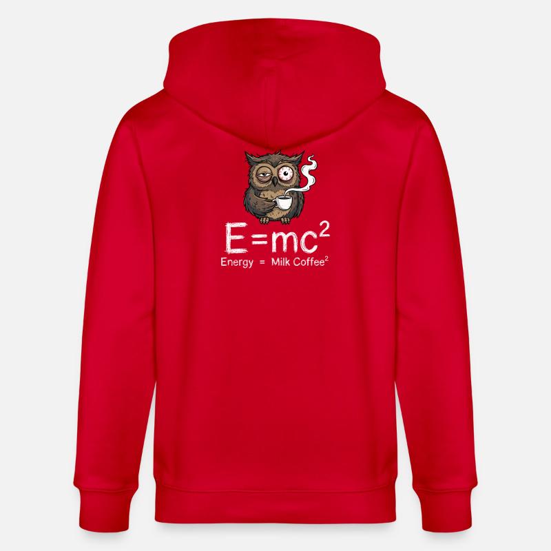 E=mc²: The true coffee formula - Stanley/Stella CULTIVATOR Unisex Organic Hooded Jacket - red