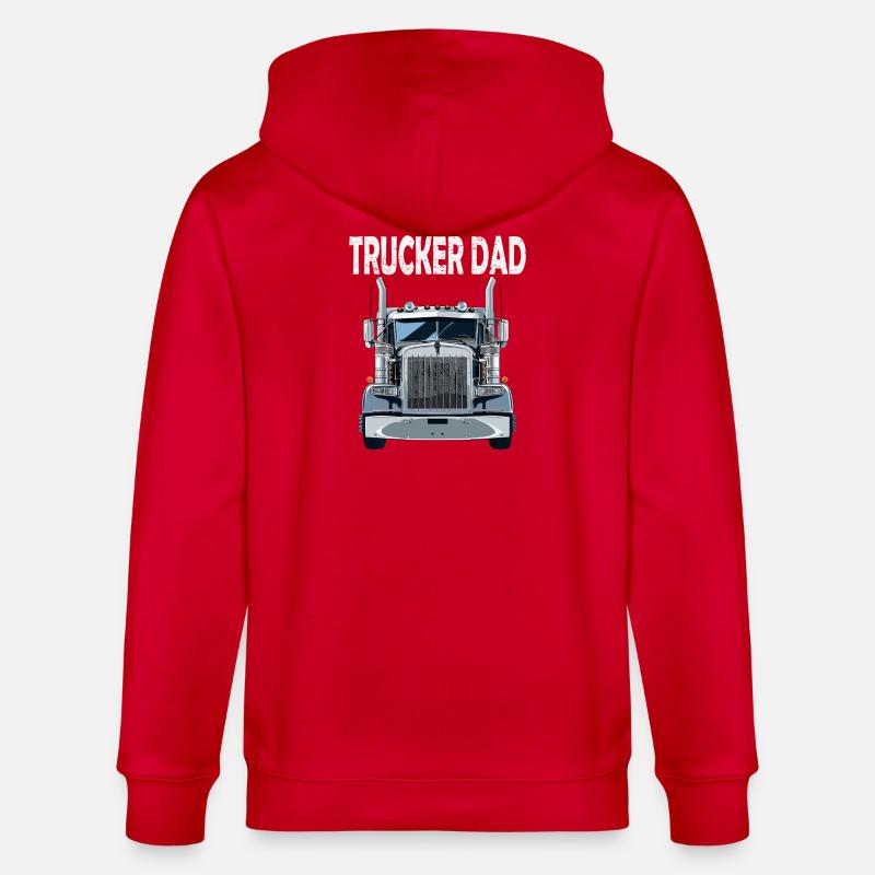 Trucker Dad Frontale Kraft - Stanley/Stella Unisex Bio-Kapuzenjacke CULTIVATOR  - Rot