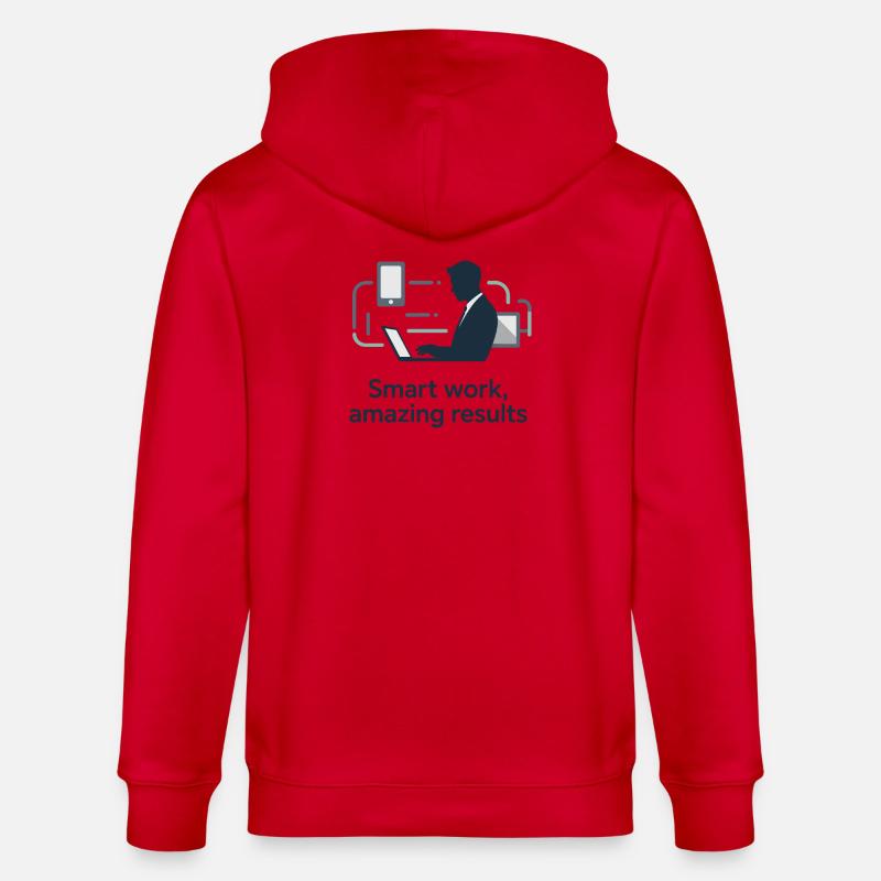 Smart Work Tech Silhouette - Stanley/Stella Unisex Bio-Kapuzenjacke CULTIVATOR  - Rot