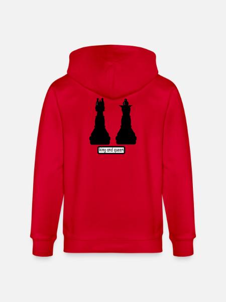 king_and_queen - Stanley/Stella Unisex Bio-Kapuzenjacke CULTIVATOR  - Rot