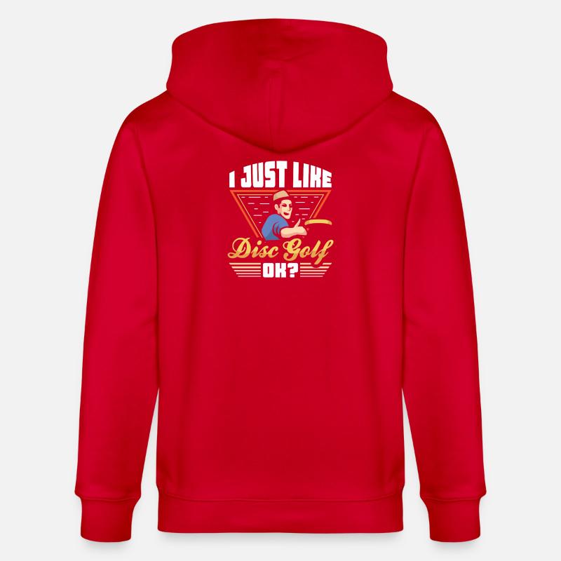 Disc Golf Geschenke Discgolf - Stanley/Stella Unisex Bio-Kapuzenjacke CULTIVATOR  - Rot