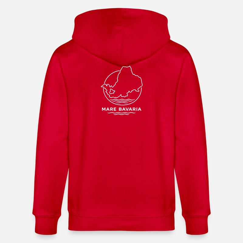 Mer de Bavière - Mare Bavière - Veste à capuche bio CULTIVATOR Stanley/Stella Unisexe - rouge