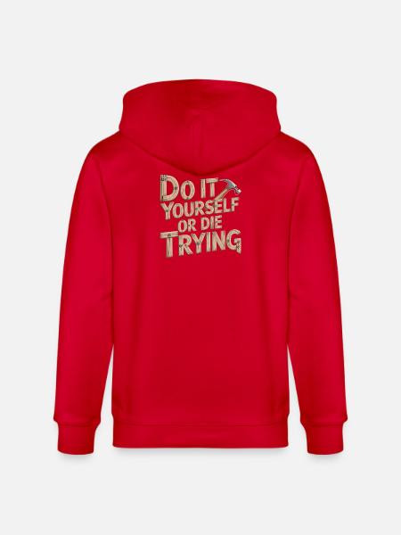 DIY Heimwerker T-Shirt - Stanley/Stella Unisex Bio-Kapuzenjacke CULTIVATOR  - Rot